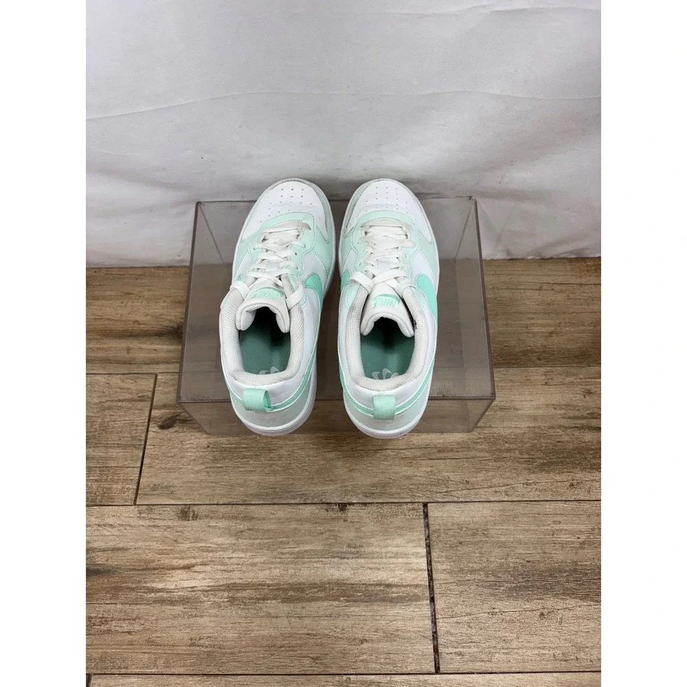 Nike Court Borough Low 2 White Mint Green‎ Sneakers Shoes Casual Size 7.5